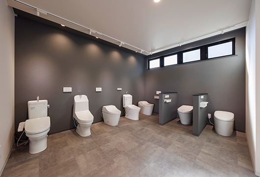 価格ごとにトイレの機能を確認できます