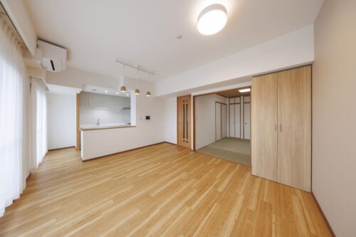 三島市　マンションのキッチン、お風呂、洗面化粧台、トイレの水まわと内装のフルリフォーム