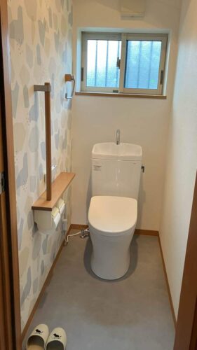 静岡市　戸建て住宅のトイレ交換と内装リフォーム
